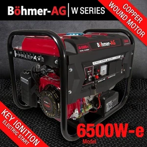 Böhmer-AG 6500W-e Petrol Generator with Electric start Portable Outdoor 4 stroke