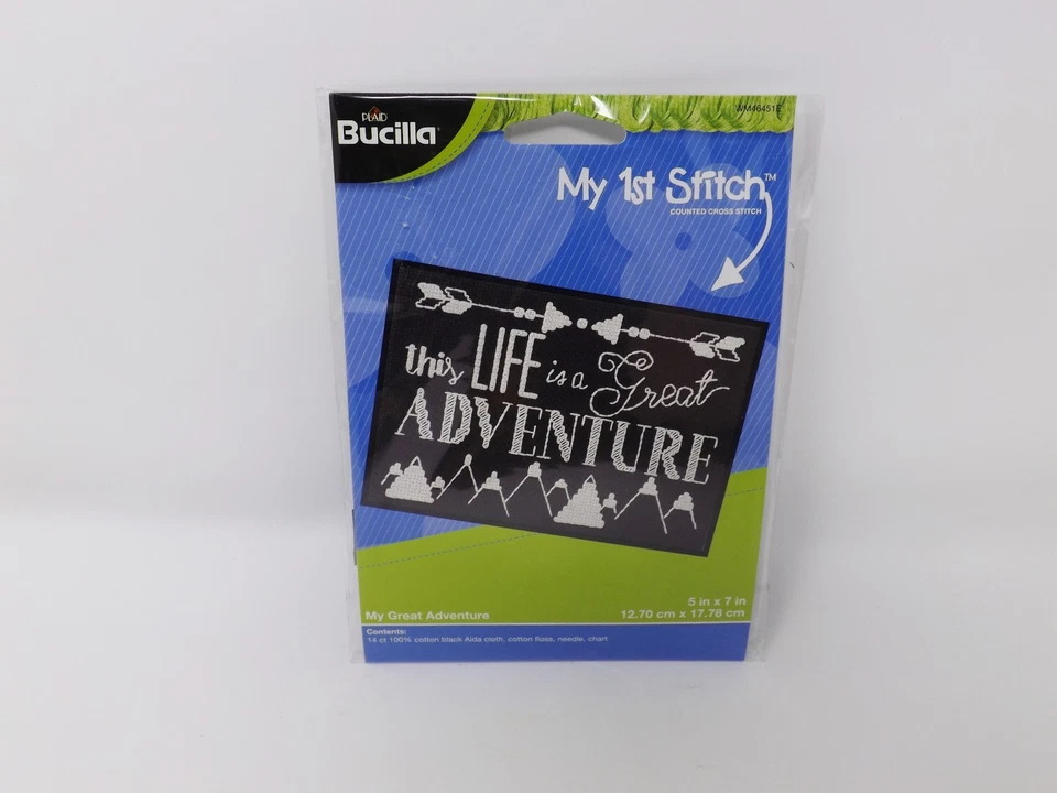 Bucilla My First Stitch Counted Cross Stitch Kit - My Great Adventure - Image 1 of 1