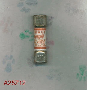 SHAWMUT AMP-TRAP SICHERUNG A25Z12-1 250 VOLT 12 AMP A25Z 12 - Bild 1 von 1