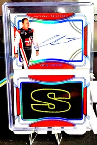 2023 National Treasures Cole Custer Platinum Blue 1/1 Patch Auto Booklet - Picture 1 of 1