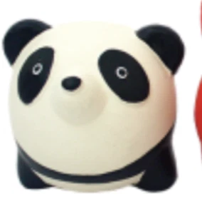 Multipet Animal ball dog toy ani-ball squeaker 3" panda bear ORIGINAL - Picture 1 of 1