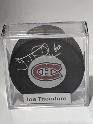 Jose Theodore Autographed Montreal Canadiens Hockey Puck - Image 1 of 2