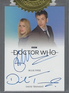 Doctor Who Series 1-4 Christopher Piper & Tennant Autograph/Autogramm - Picture 1 of 1