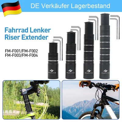 MARKENLOS MTB Fahrrad Lenker Erhöhung 85/115/210mm Bike Lenkergabel Vorbau Verlängerung