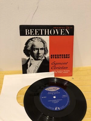 BEETHOVEN   OVERTURES   EGMONT CORIOLAN  OP 84   LSO   7" SINGLE M 937   CONCERT - Image 1 of 3