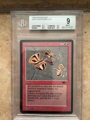 Magic: The Gathering - Shatterstorm  - Antiquities - BGS 9 Mint w/3 9.5 subs! - Image 1 of 2