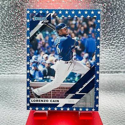 2019 Panini Donruss #184 Lorenzo Cain Independence Day - Image 1 of 2