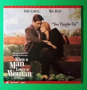 When a Man Loves a Woman (Laserdisc, 1994) 2 Laser Discs Meg Ryan & Andy Garcia - Picture 1 of 6