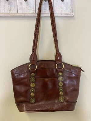 Patricia Nash 硬币细节托特包钱包皮革编织手柄 — 第 1/4 张图片