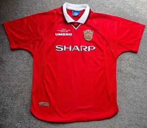 Original Rare Manchester United 1999 Champions League Winners Shirt
