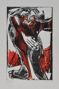 Ismail Coban /Holzschnitt / Handsigniert /200 Exemplare/ von 1992 - Picture 1 of 2