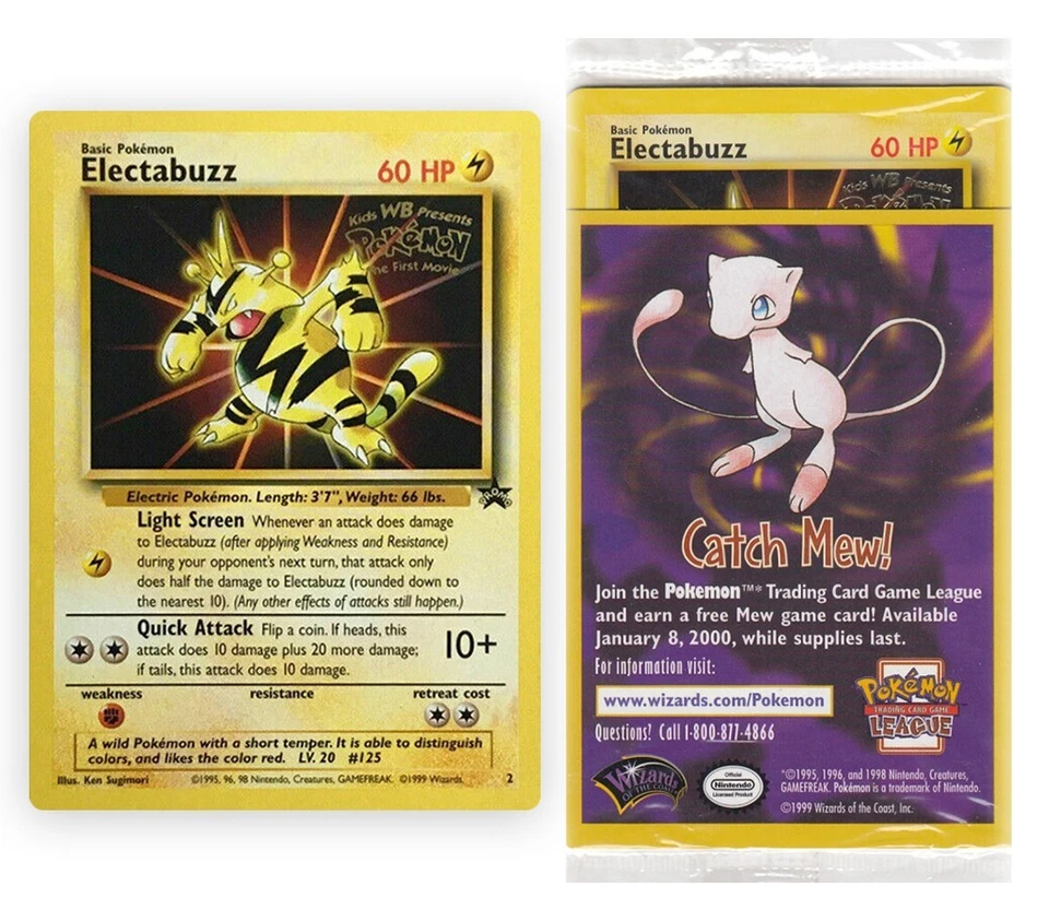 ELECTABUZZ #2 (SEALED) WB First Movie Black Star Promo WOTC 1999 - Pokemon Card - image 1 of 1