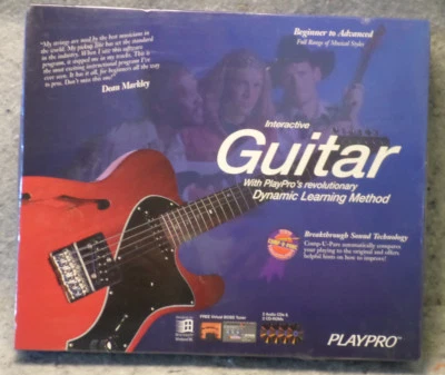 PLAYPRO INTERACTIVE GUITAR windows 95 New SEALED Beginner to Advanced - Image 1 of 4