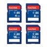 SanDisk 8GB 16GB 32GB 64GB SD SDHC Class 4 SDSDB Flash Memory Camera ...