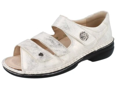 FINN COMFORT Damen 96404 Prophylaxe Sandale mit geschlossener Ferse creme weiss