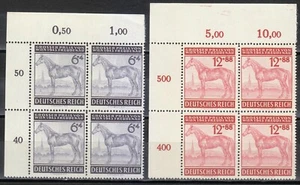 Alemania 1943 MNH Mi 857-858 Sc B244-B245 Race Horce.Gran Premio 530 ** - Imagen 1 de 2