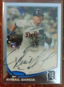 2013 Topps Chrome Rookie Autographs Detroit Tigers Avisail Garcia - Picture 1 of 2