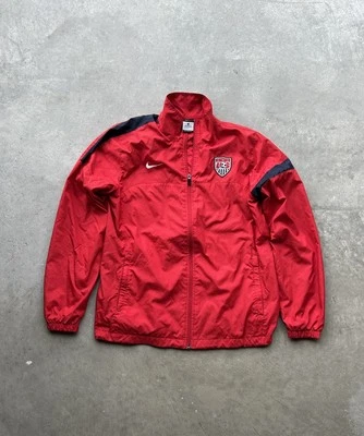 VTG Nike Windbreaker Mens Large USA Soccer Full Zip Jacket Performance Y2K - Image 1 of 4