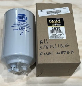 Napa Gold 3838 Fuel Filter Water Separator Blue Bird Ford Peterbilt Case NEW - Picture 1 of 4