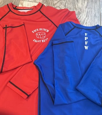 Lote de 2 - Camisa de compresión Face Punch Fight Wear FPFW Gear MMA talla mediana Foto 1 de 4