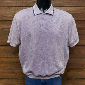 St. Croix Sweater Men Size XL Purple Short Sleeve Cotton Knit Fashion Fit Casual - Picture 1 of 24