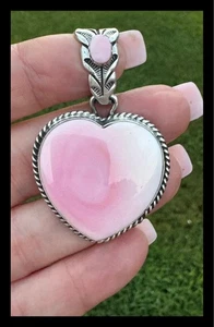 NAVAJO ~ GROß~hellrosa Muschel ~ss~❤️anhänger~leroy james - Bild 1 von 9