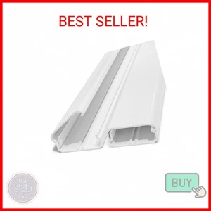 TV Cord Cover Cable Raceway on Wall, 31.5 inch Cable Management System for Cord - Afbeelding 1 van 2