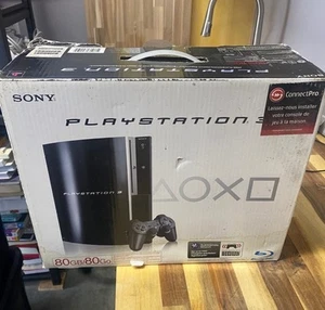 Brand NEW Sony PlayStation 3 Fat PS3 80GB Black Console Gaming System CECHL01 - Picture 1 of 17