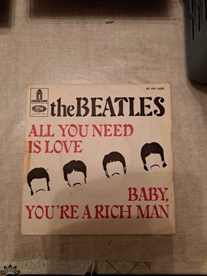 SP 45t /(7")  ORIGINAL  70  ODEON /  THE BEATLES   /N°FO 103 LUXE - Photo 1/4