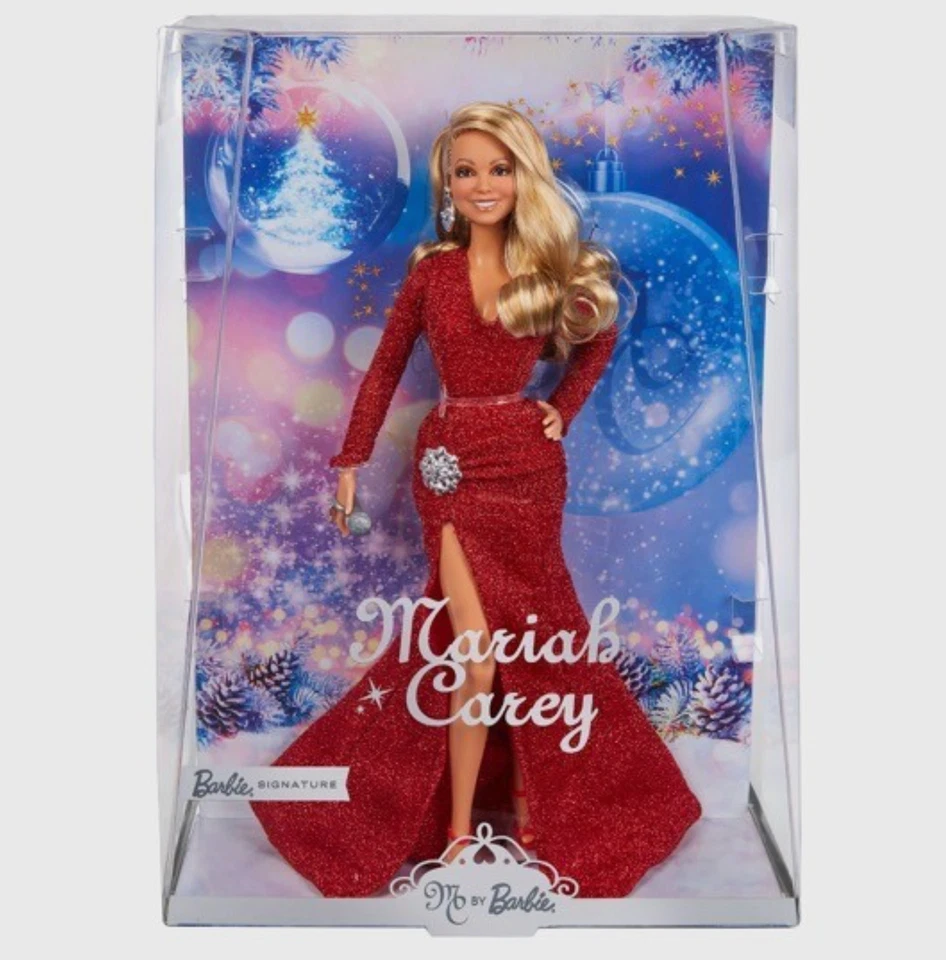 MATTEL 2023 Barbie Signature Mariah Carey Holiday Doll Christmas Red Dress BRAND NEW 🎶