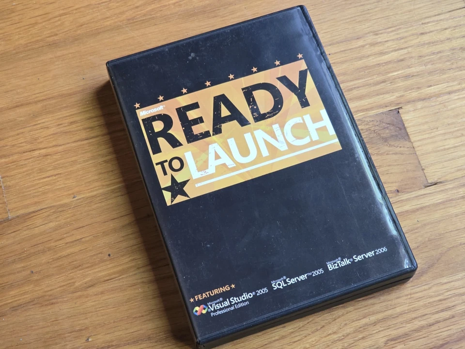 Microsoft Ready To Launch Visual Studio SQL Server BizTalk PC 2005 w/ Serial No. - Image 1 of 1