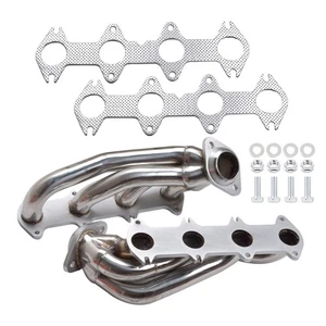 Polished Stainless Shorty Headers 1-5/8" For 2004-2009 Ford F-150 5.4L V8 - Picture 1 of 13