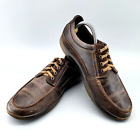 Clarks Collection Loafer Brown Leather Men's Uk 8 G Lace Ups Smart Casual