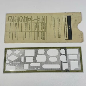 VTG IBM Flow Charting Diagramming Template X24-5884-6 with Sleeve Engineering - Picture 1 of 6