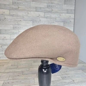 Neu mit Etikett Panizza braun taupe Ascot Fell Schirmmütze flache Kappe, Größe 61/XL/7 5/8 - Bild 1 von 12