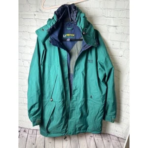 EBTEK Gore-Tex Vintage Teal Jacket Outdoor Hiking Camping Waterproof S/P - Picture 1 of 8