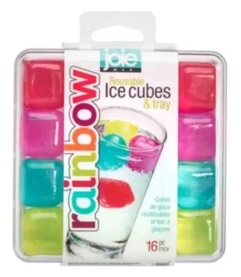Joie Rainbow Reusable Coloured Ice Cubes - Image 1 of 2