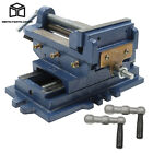 5" Cross Drill Press Vise Slide Metal Milling 2 Way Clamp Machine Set Heavy Duty