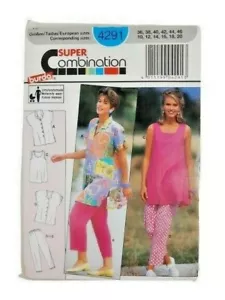 Burda 4291 Misses Maternity Top Pants Sewing Pattern Size 10-20 Uncut Summer - Picture 1 of 3