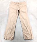 James Perse Pants Womens 35X32.5 (Tag 31) Tan Linen Blend Casual Roll-Up *Read