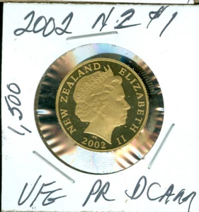 2002 NEW ZEALAND SMALL DOLLAR ULTRA FINEST PROOF DCAM 1,500 MINTED . - Picture 1 of 2