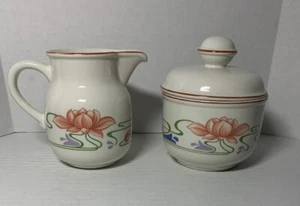 Crema de porcelana y azúcar con tapa Villeroy & Boch Florida Luxemburgo de Alemania Occidental - Imagen 1 de 11