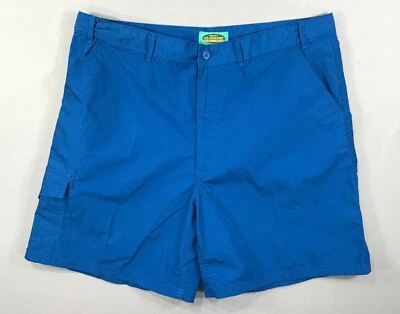 Haband Shorts Men's 40 Blue Fit Forever Cargo Pockets Snap Button Beach City - Image 1 of 4