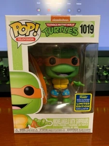Funko POP! TV TMNT MICHAELANGELO CON TAVOLA DA SURF #1019 2020 CONVENTION ESTIVA - Foto 1 di 8