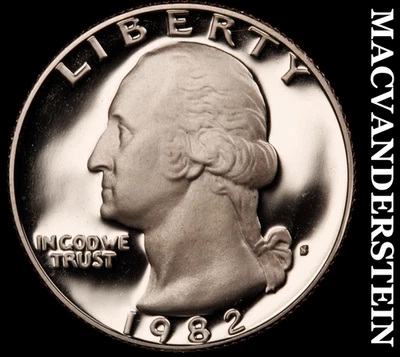 1982-S Washington Quarter-Choice Gem Proof Lustrous No Reserve #KLB3967 - Image 1 of 2