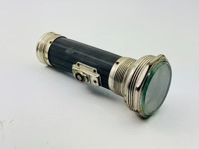 Linterna Eveready 2616 vintage con lente de vidrio biselado delantera y trasera 6,75" de largo Foto 1 de 4