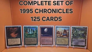 DE COLECCIÓN - 1995 Magic The Gathering CRÓNICAS JUEGO COMPLETO DE 125 CARTAS SIN JUGAR - Imagen 1 de 22
