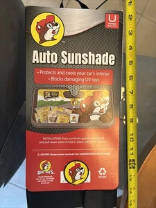 Brand New Buc-ee’s Auto Sunshade Universal Size 27.5"X56" Wicked Cool! - Picture 1 of 9