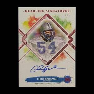 2024 Topps Motif Chris Spielman Auto /5 Autograph - Picture 1 of 2