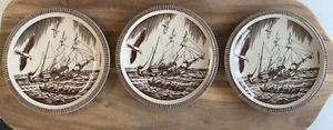 vernon kilns rockwell kent moby dick brown luncheon plate - Picture 1 of 3